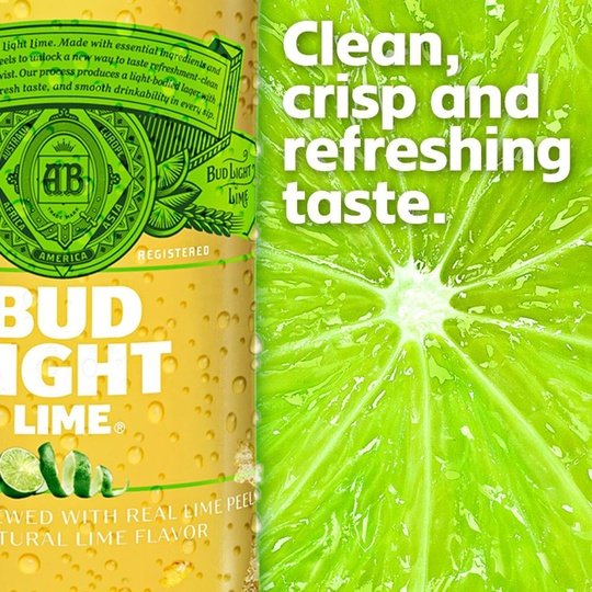 Bud Light Lime Beer, 12 Pack Beer, 12 fl oz Bottles, 4.2% ABV, Domestic