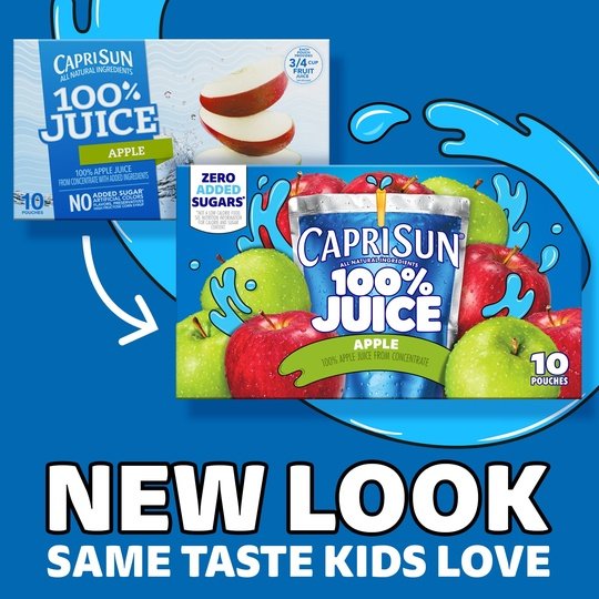 Capri Sun 100% Juice Paw Patrol Apple Juice Box Pouches, 10 ct Box, 6 fl oz Pouches