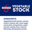 Swanson 100% Natural, Gluten-Free Vegetable Stock, 32 oz Carton