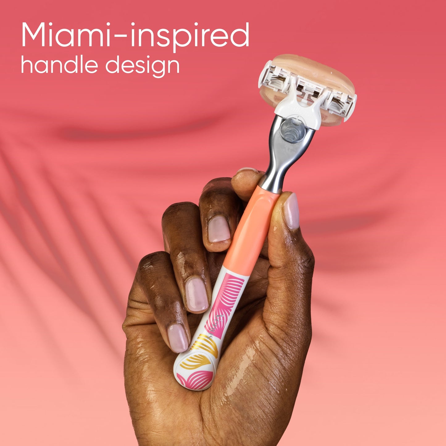 Venus Miami Sunset Comfortglide, 1 Women's Razor, 2 Refills, Multi-Color