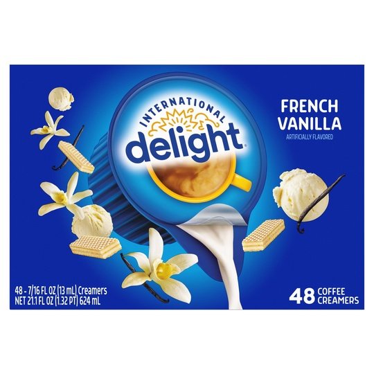 International Delight French Vanilla Coffee Creamer Singles, 48 Count