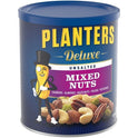 Planters Deluxe Unsalted Mixed Nuts with Cashews, Almonds, Hazelnuts, Pecans & Pistachios, 15.25 oz Canister