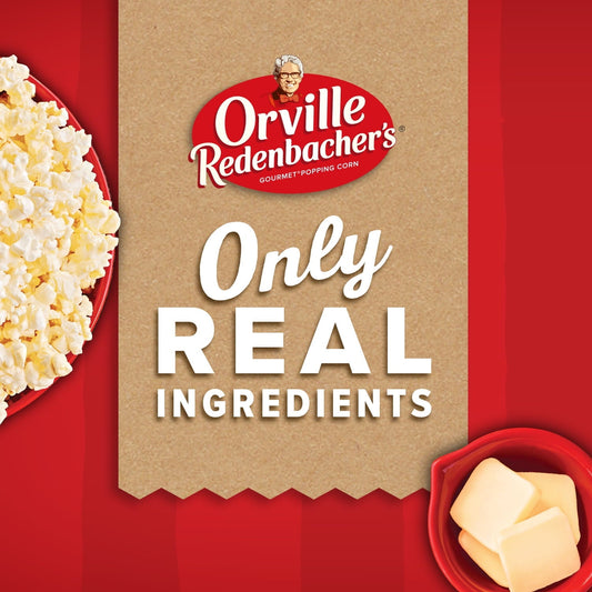 Orville Redenbacher's Movie Theater Butter Microwave Popcorn, Mini Bags, 1.5 Oz, 12 Ct