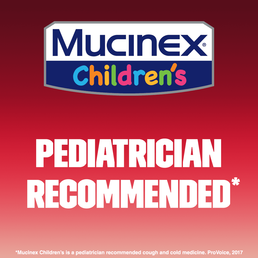 Mucinex Children's Cough Medicine , Chest Congestion Relief, Cherry, 4 fl oz