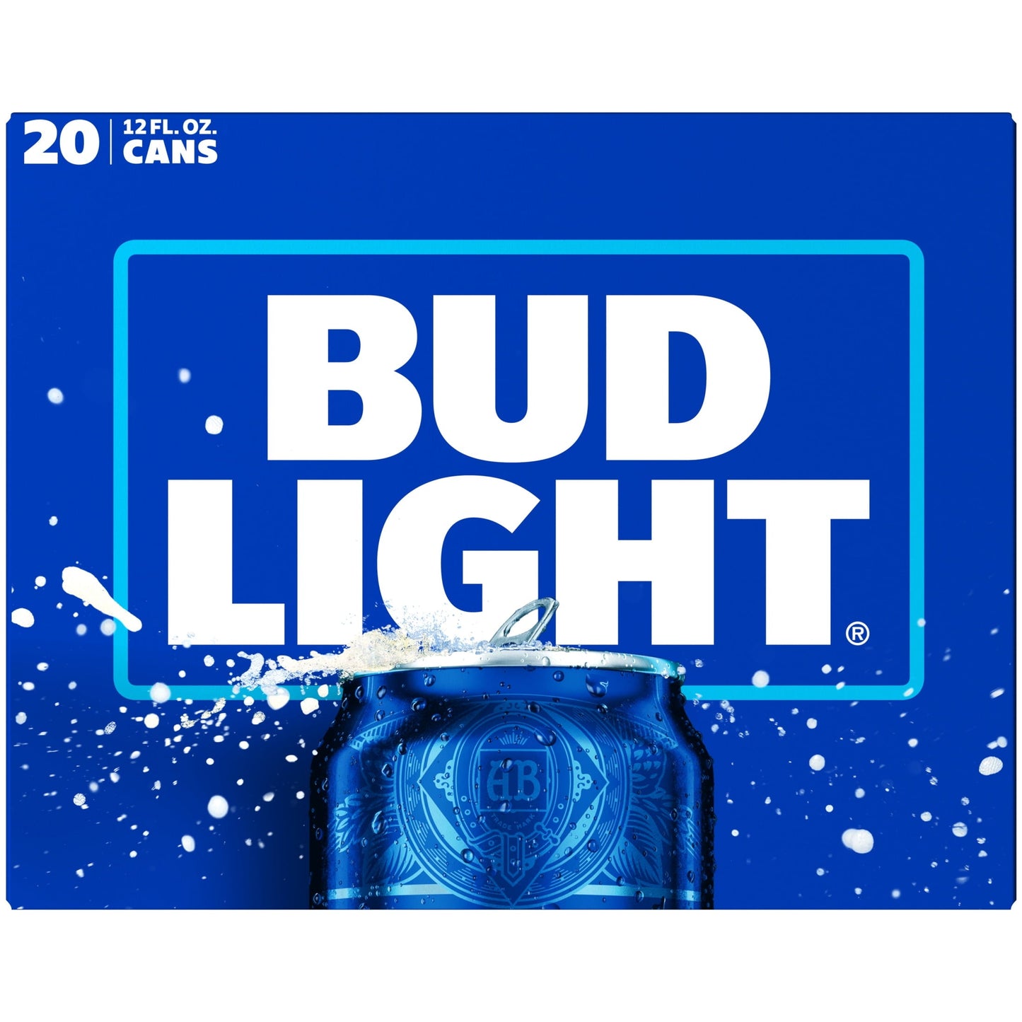 Bud Light Beer, 20 Pack Beer, 12 fl oz Aluminum Cans, 4.2% ABV, Domestic Lager