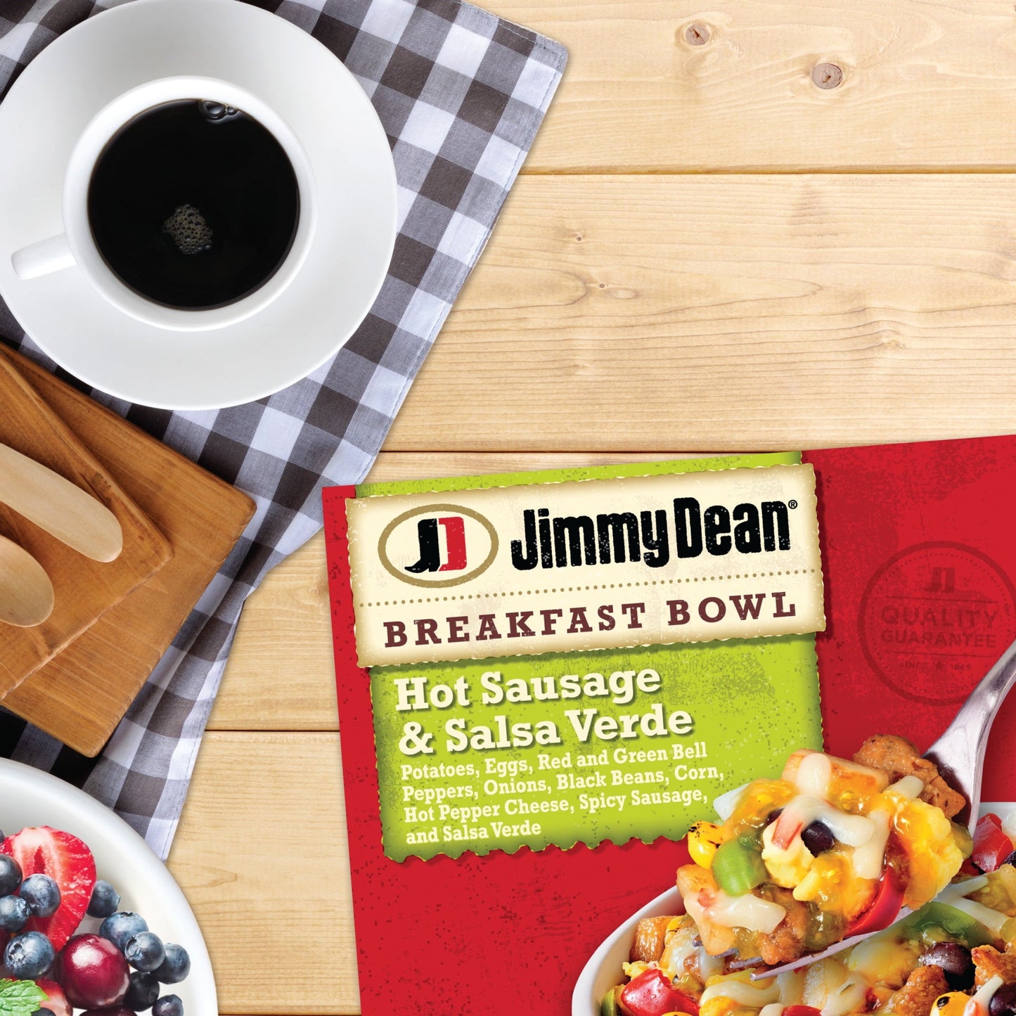 Jimmy Dean Hot Sausage and Salsa Verde Breakfast Bowl, 7 oz (Frozen)