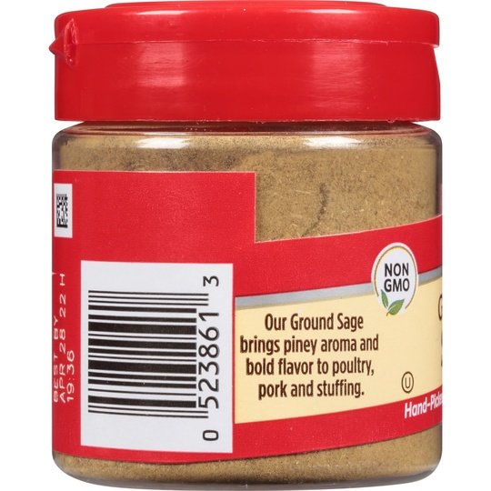 McCormick Sage - Ground, 0.6 oz Mixed Spices & Seasonings