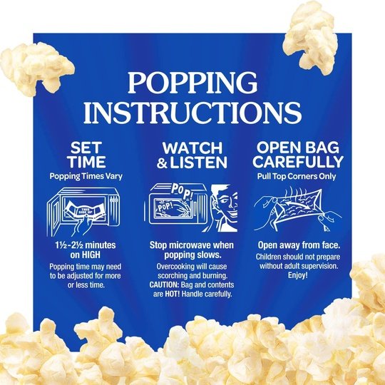 ACT II 94% Fat-Free Butter Microwave Popcorn, 2.71 oz, 12 Count
