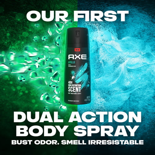 Axe Apollo Long Lasting Men's Antiperspirant Deodorant Spray, Sage and Cedarwood, 4 oz