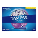 Tampax Pearl Tampons with LeakGuard Braid, Ultra Absorbency, 60 Ct