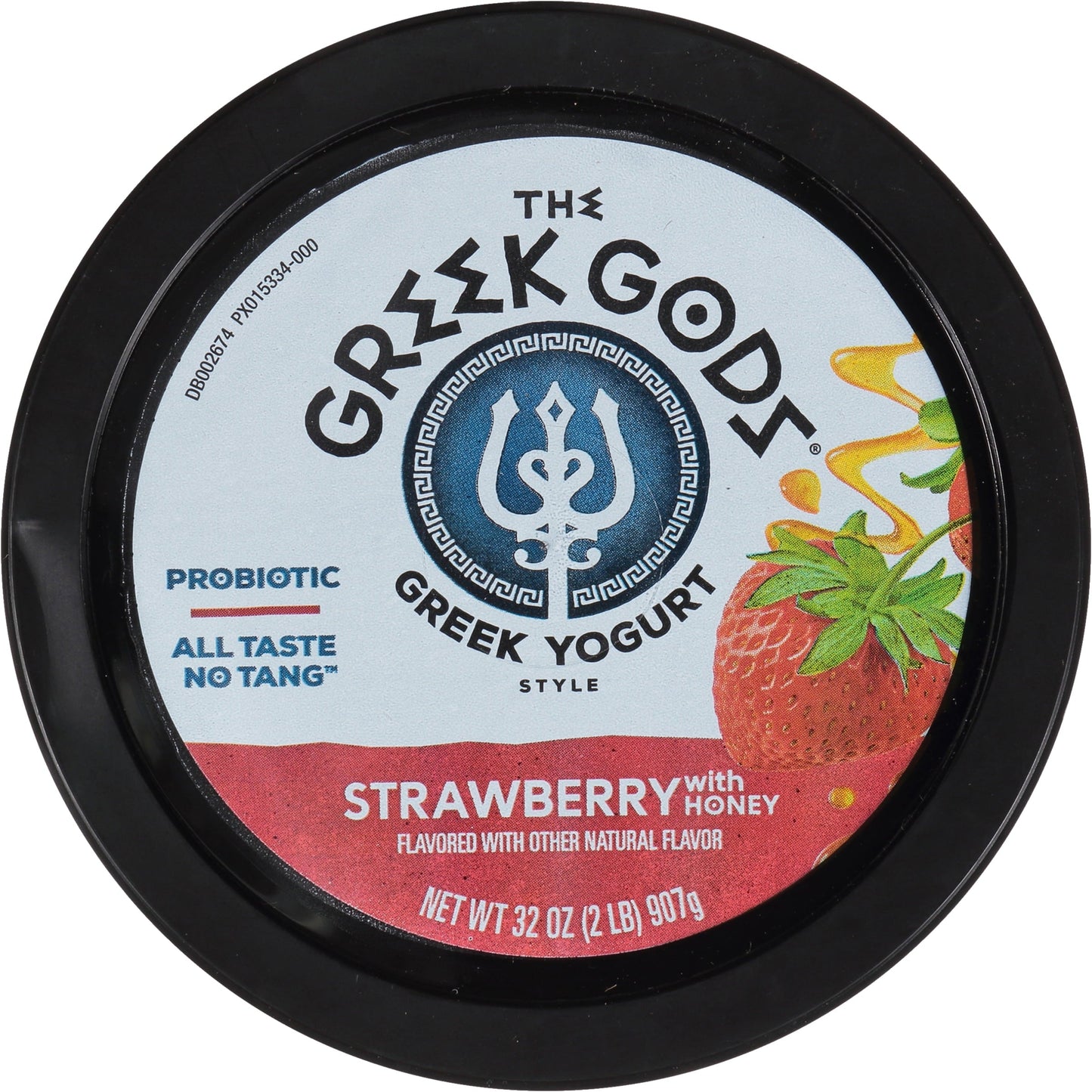 The Greek Gods Probiotic Strawberry with Honey Greek Yogurt, 32 oz