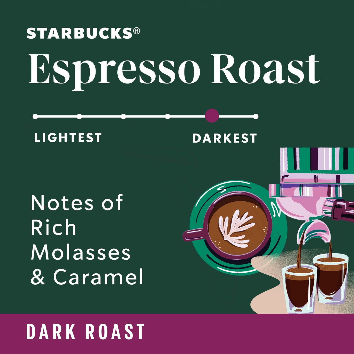 Starbucks Arabica Beans Espresso Roast, Dark Roast, Whole Bean Coffee, 18 oz