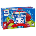 Capri Sun 100% Juice Fruit Punch Juice Box Pouches, 10 ct Box, 6 fl oz Pouches