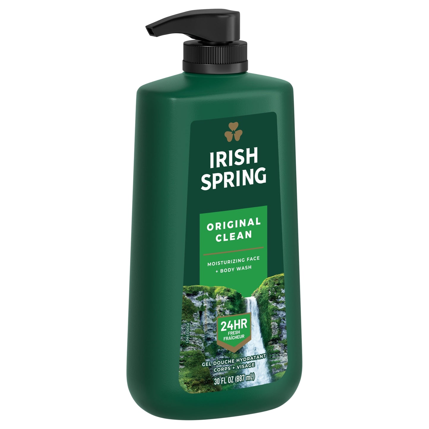 Irish Spring Mens Body Wash Pump, Original Clean Scented Body Wash for Men, 30 Oz Pump