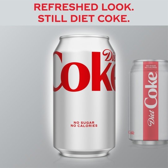 Diet Coke Soda Pop, 12 fl oz, 24 Pack Cans