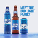 Bud Light Beer, 12 Pack Lager Beer, 12 fl oz Glass Bottles, 4.2% ABV, Domestic Beer