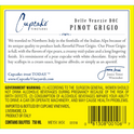 Cupcake Vineyards Pinot Grigio Italy White Wine, 750 ml Glass, ABV 13.00%