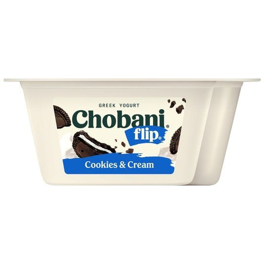 Chobani Flip Low-Fat Greek Yogurt, Cookies and Cream 4.5 oz