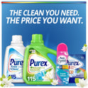 Purex Natural Elements Liquid Laundry Detergent, Linen & Lillies, 240 Loads, 312 Fl Oz