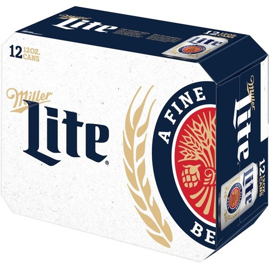 Miller Lite Lager Beer, 12 Pack, 12 fl oz Cans, 4.2% ABV