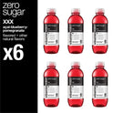 vitaminwater electrolyte enhanced acai-blueberry-pomegranate water, 16.9 fl oz, 6 count bottles