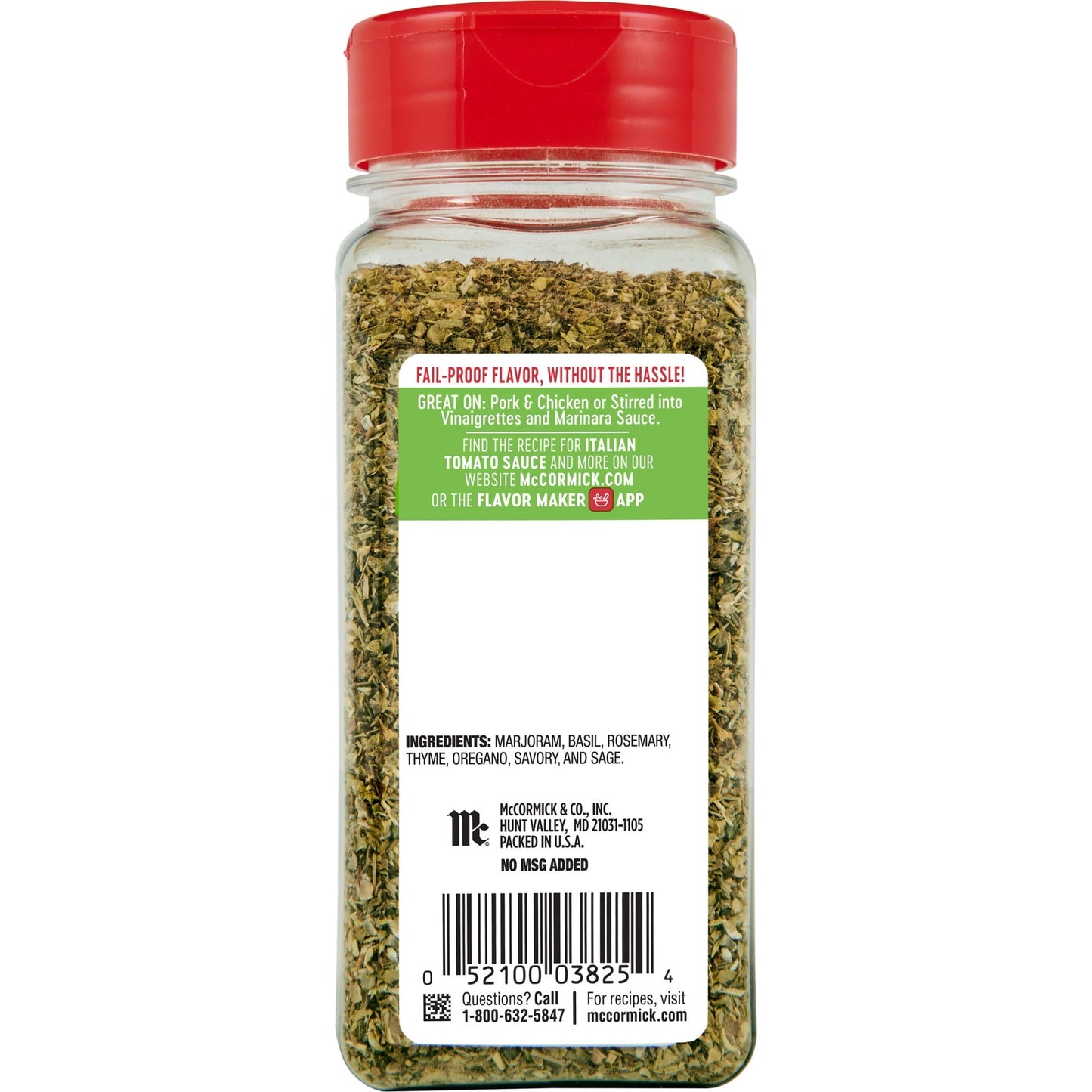 McCormick Perfect Pinch Italian Seasoning, 2.25 oz Mixed Spices & Seasonings