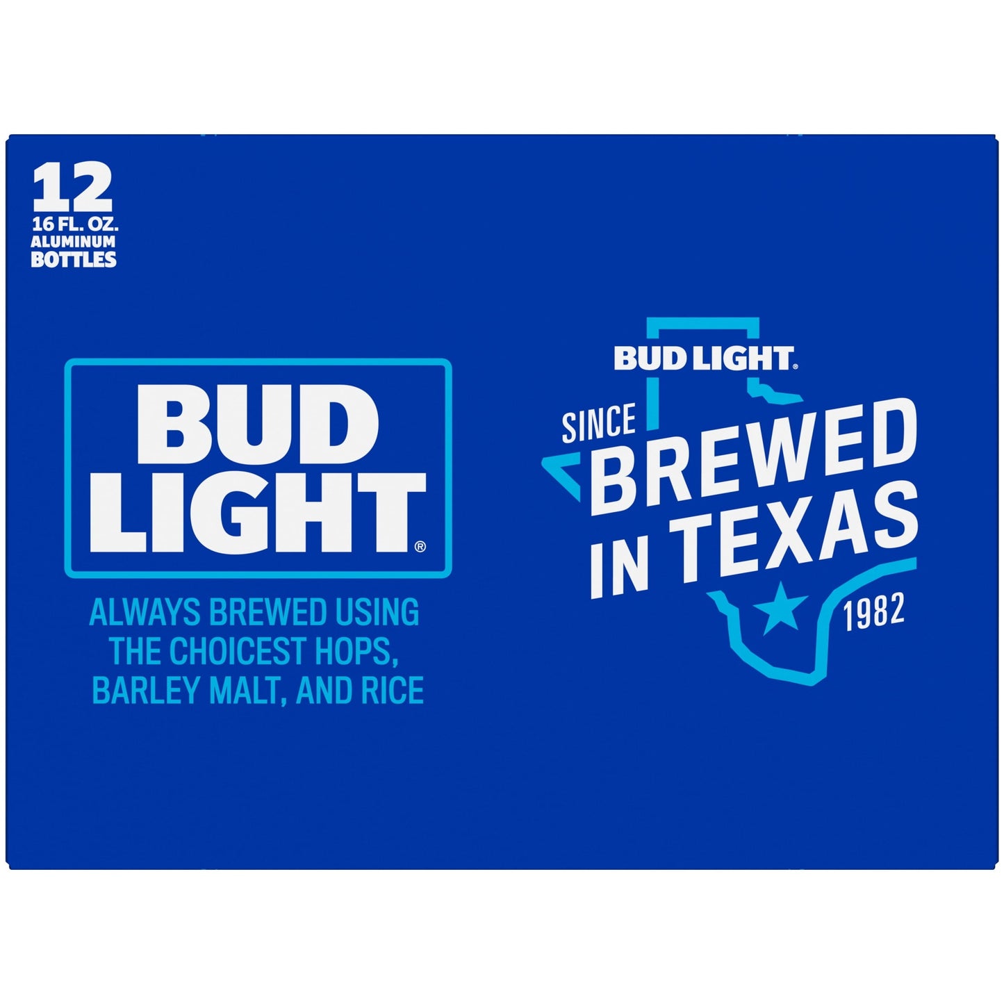 Bud Light Beer, 12 Pack Beer, 16 fl oz Glass Bottles, 4.2% ABV, Domestic Lager