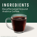 Starbucks Arabica Beans Decaf House Blend, Medium Roast, Ground Coffee, 12 oz