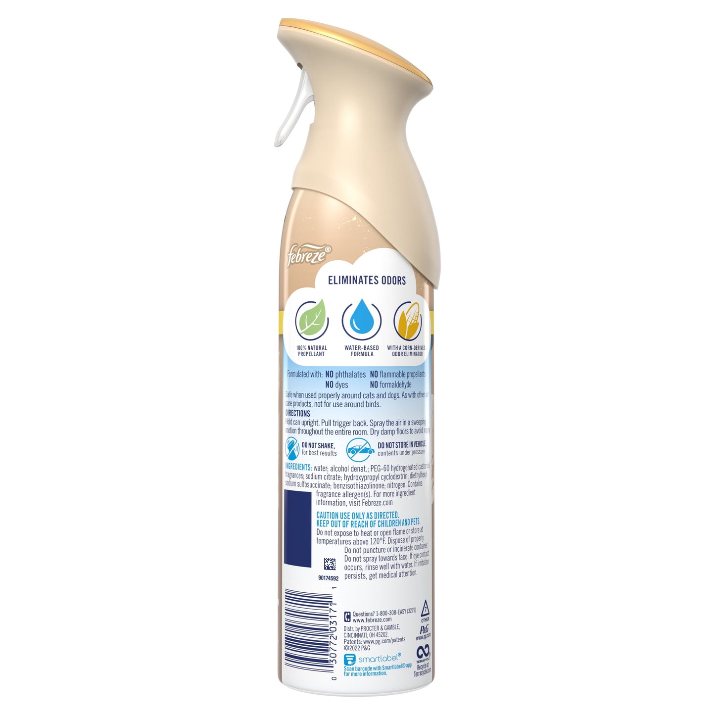Febreze Air Effects Odor-Fighting Air Freshener Fresh Baked Vanilla, 8.8 oz. Aerosol Can