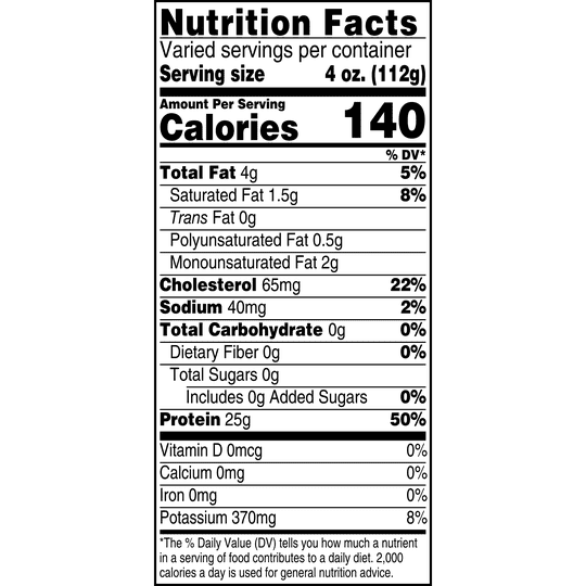 Freshness Guaranteed Boneless Skinless Chicken Breasts, 25g Protein per 4 oz, 4.7 - 6.25 lb Tray