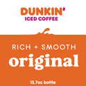 Dunkin' Original, Iced Bottled Coffee Drink, 13.7 fl oz