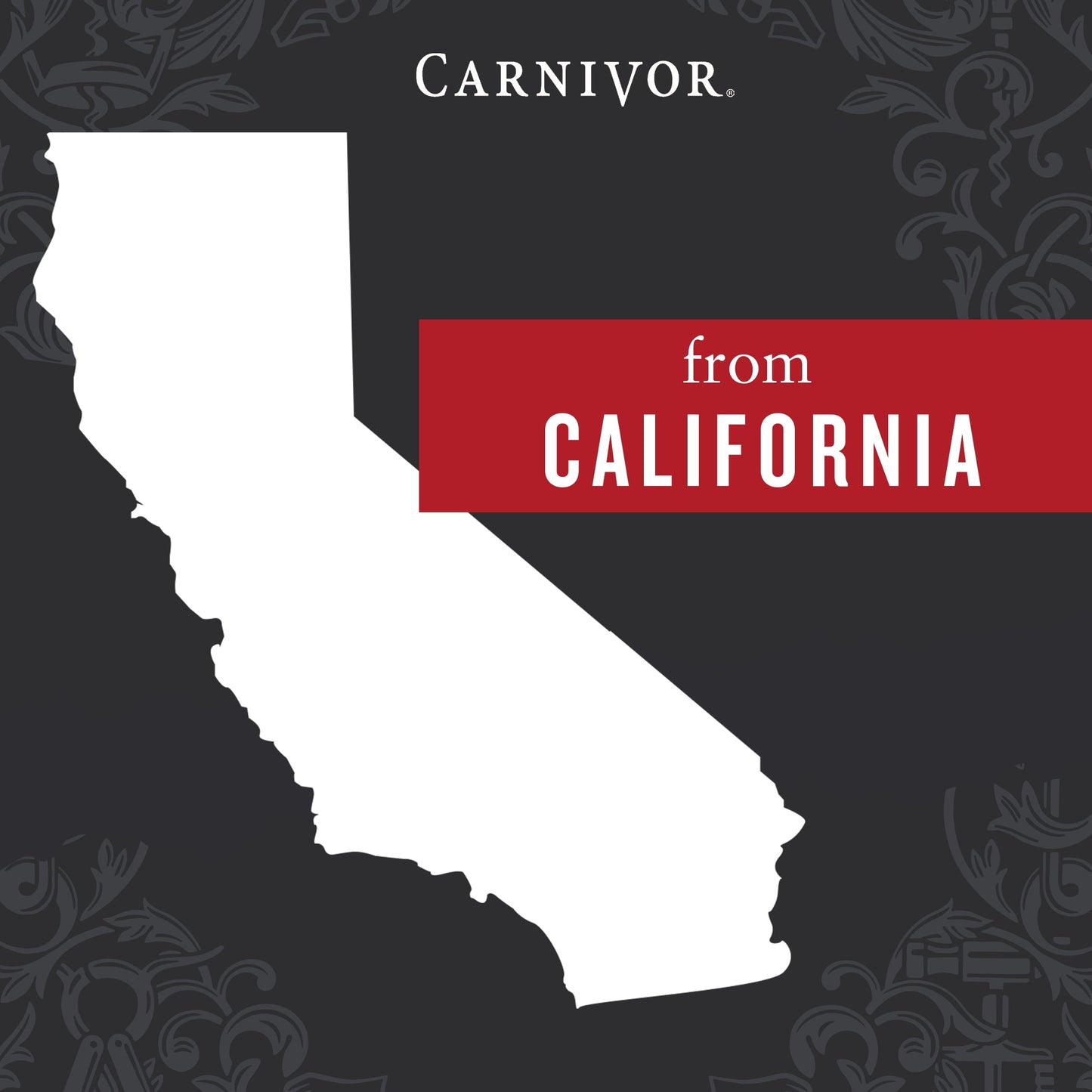 Carnivor Cabernet Sauvignon, California Red Wine, 750ml Glass Bottle