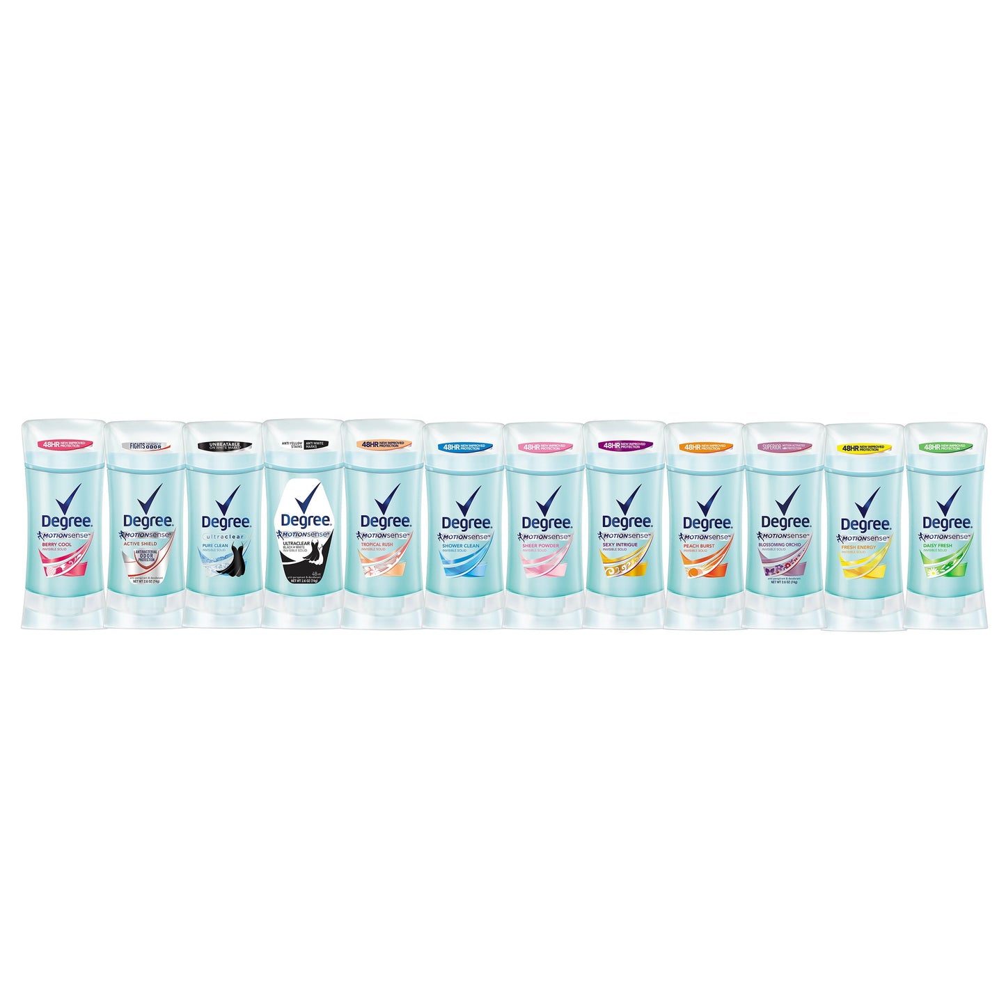 Degree Ultra Clear Long Lasting Women's Antiperspirant Deodorant Stick Twin Pack, Pure Clean, 2.6 oz