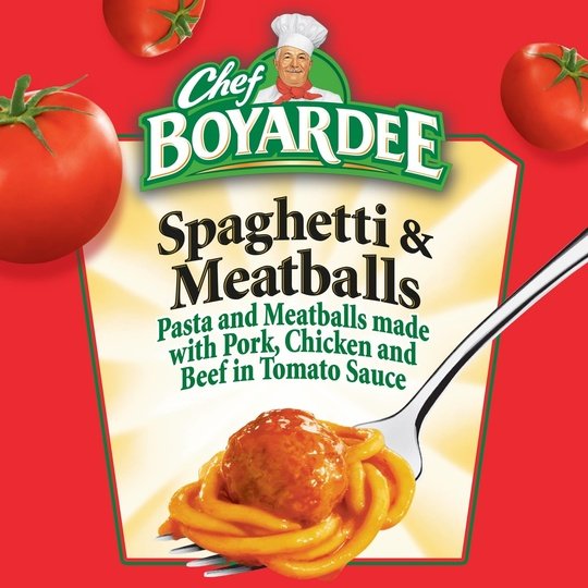 Chef Boyardee Spaghetti and Meatballs, Microwave Pasta, Canned Food, 14.5 oz.