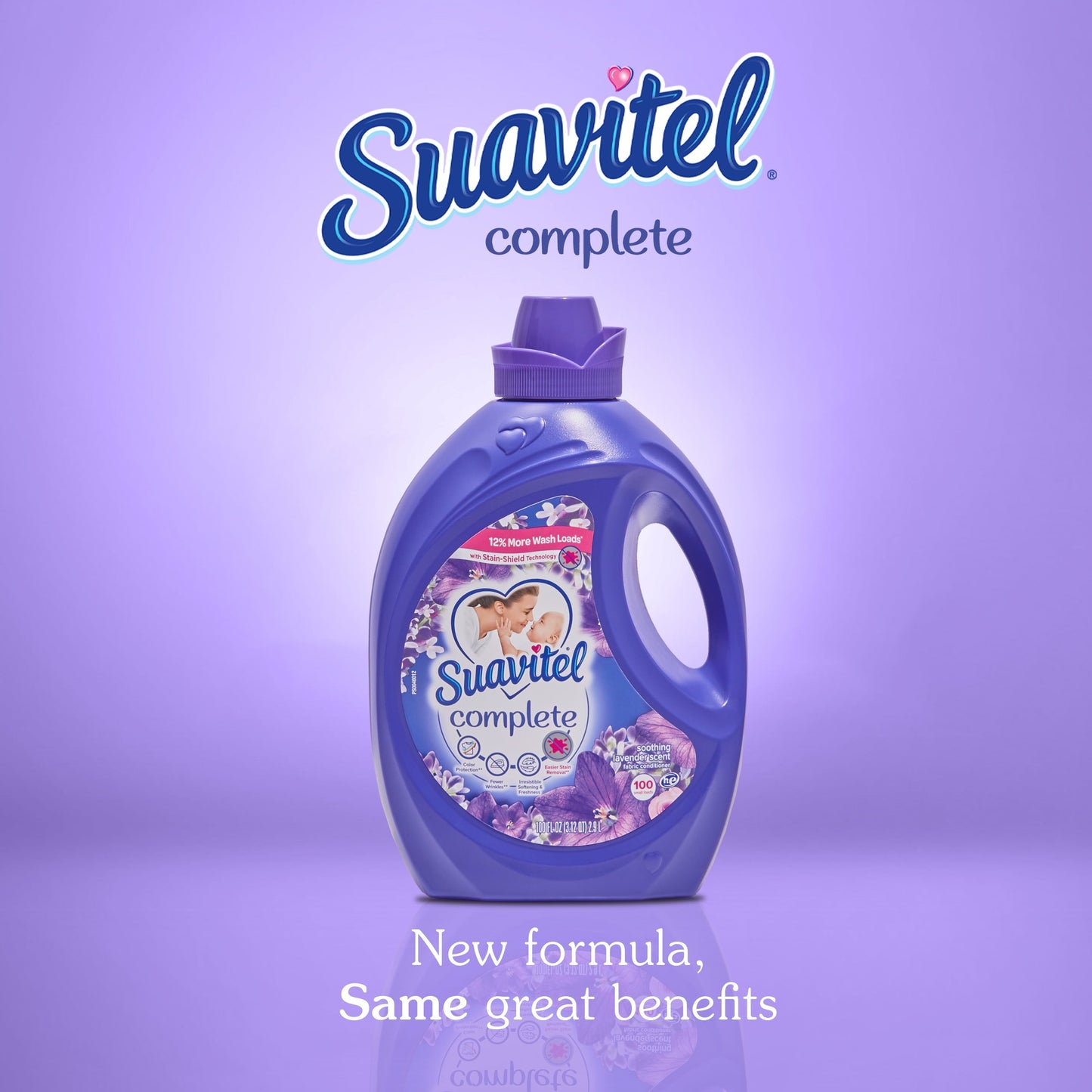 Suavitel Complete Fabric Conditioner, Soothing Lavender, 100 oz