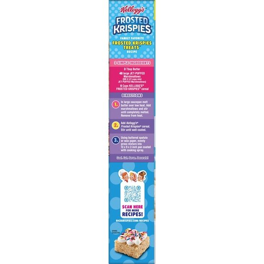 Kellogg's Rice Krispies Original Cold Breakfast Cereal, Family Size, 17.1 oz Box