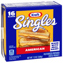 Kraft Singles American Cheese Slices, 16 Ct Pk