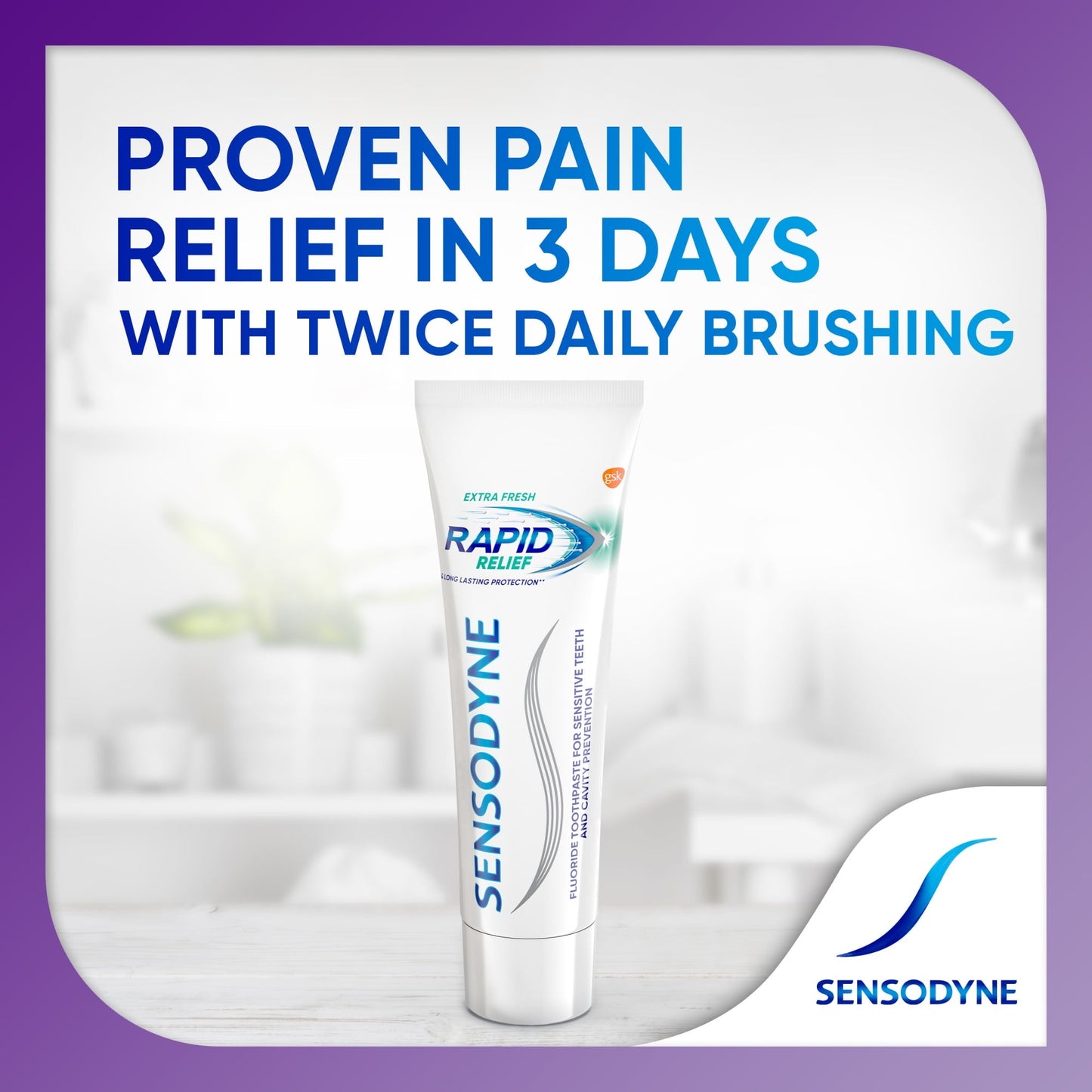 Sensodyne Rapid Relief Sensitive Toothpaste, Extra Fresh, 4 Oz