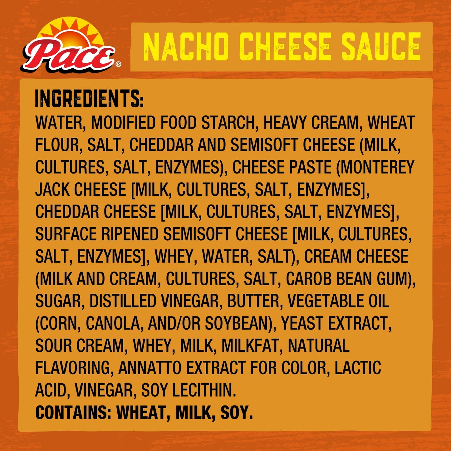 Pace Medium Nacho Cheese Sauce, 10.5 oz Can