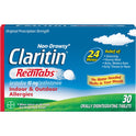 Claritin RediTabs 24 Hour Non-Drowsy Allergy Medicine, Loratadine Antihistamine Tablets, 30 Ct