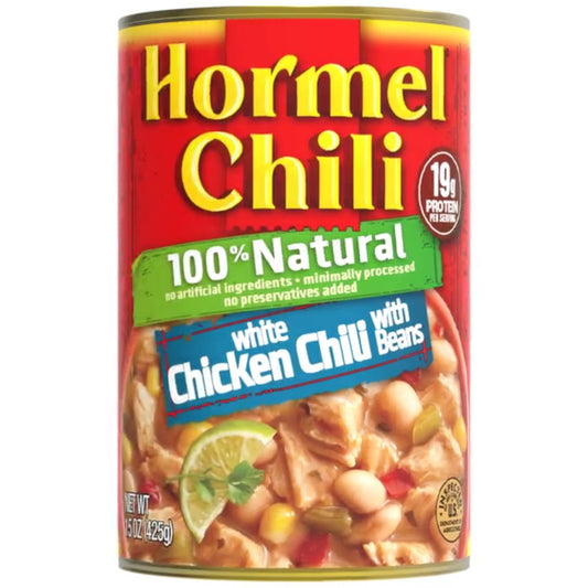 HORMEL 100% Natural White Chicken Chili with Beans, No Artificial Ingredients, 15 Oz