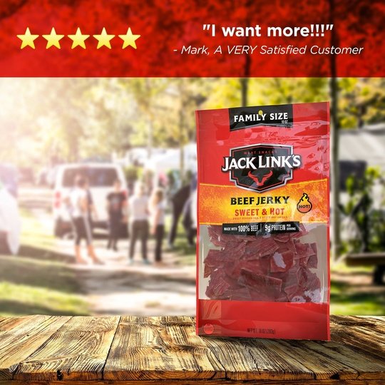 Jack Link's Sweet & Hot Beef Jerky, 10 oz. Bag