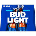 Bud Light Beer, 20 Pack Lager Beer, 12 fl oz Glass Bottles, 4.2 % ABV, Domestic