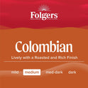 Folgers Colombian Coffee, Medium Roast Ground Coffee, 33.7 Ounce Canister