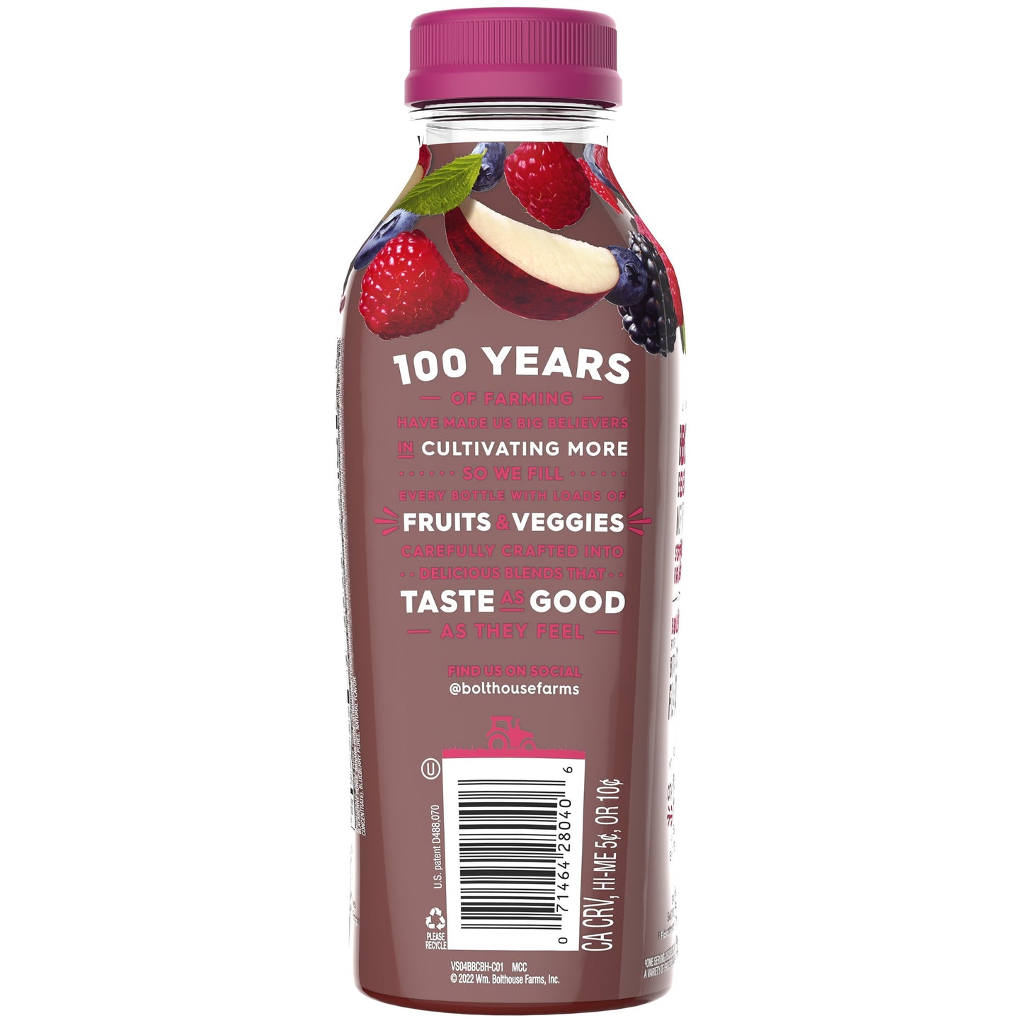 Bolthouse Farms Fruit Juice Smoothie, Berry Boost, 15.2 fl. oz. Bottle