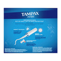 Tampax Pearl Tampons Trio Multipack with LeakGuard Braid, Regular/Super/Super Plus Absorbency, 47 Ct