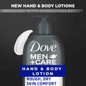 Dove Men+Care Skin Comfort Non Greasy Hand and Body Lotion for Dry Skin, Fresh, 13.5 fl oz