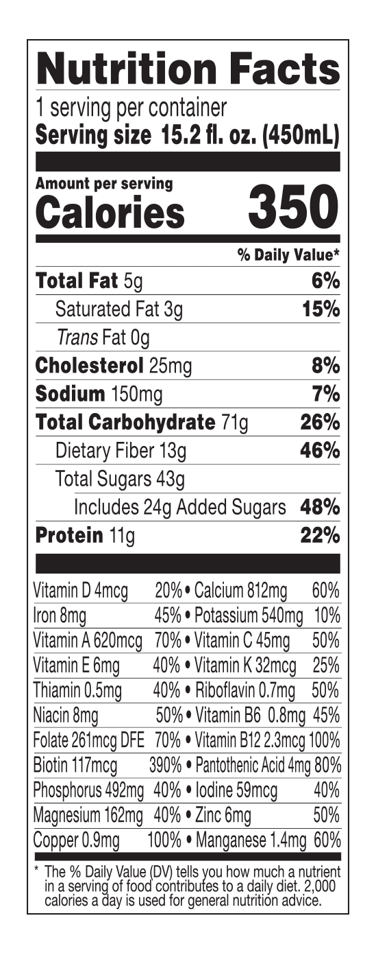 Bolthouse Farms Fruit Smoothie, Peach Parfait, 15.2 fl. oz. Bottle