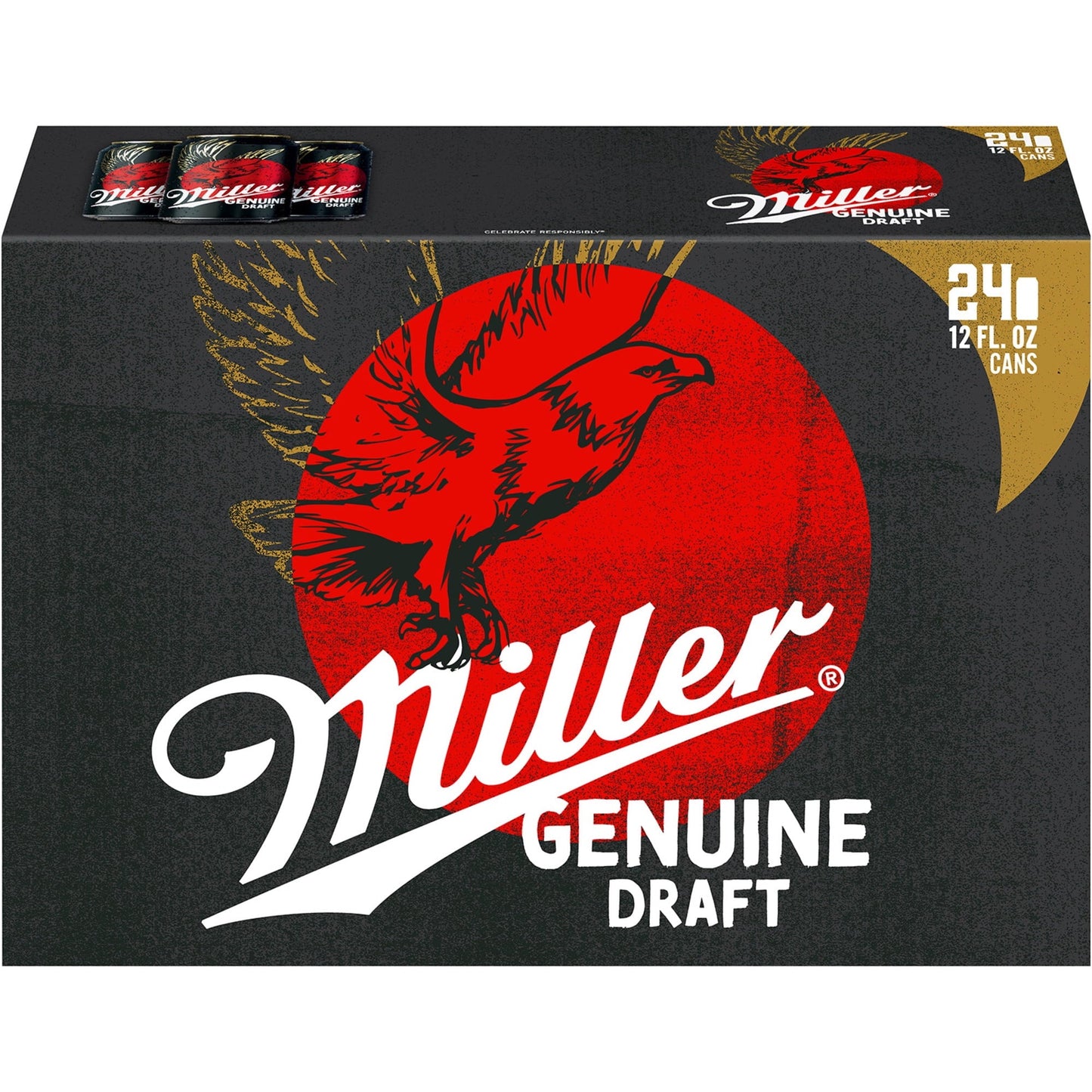 Miller Genuine Draft Lager Beer, 24 Pack, 12 fl oz Cans, 4.7% ABV