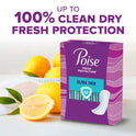 Poise Ultra Thin Incontinence Pads for Women, 6 Drop, Ultimate Absorbency, Long, 26Ct